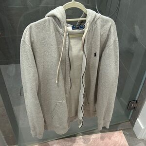 Polo Ralph Lauren Gray Zip Up Sweater